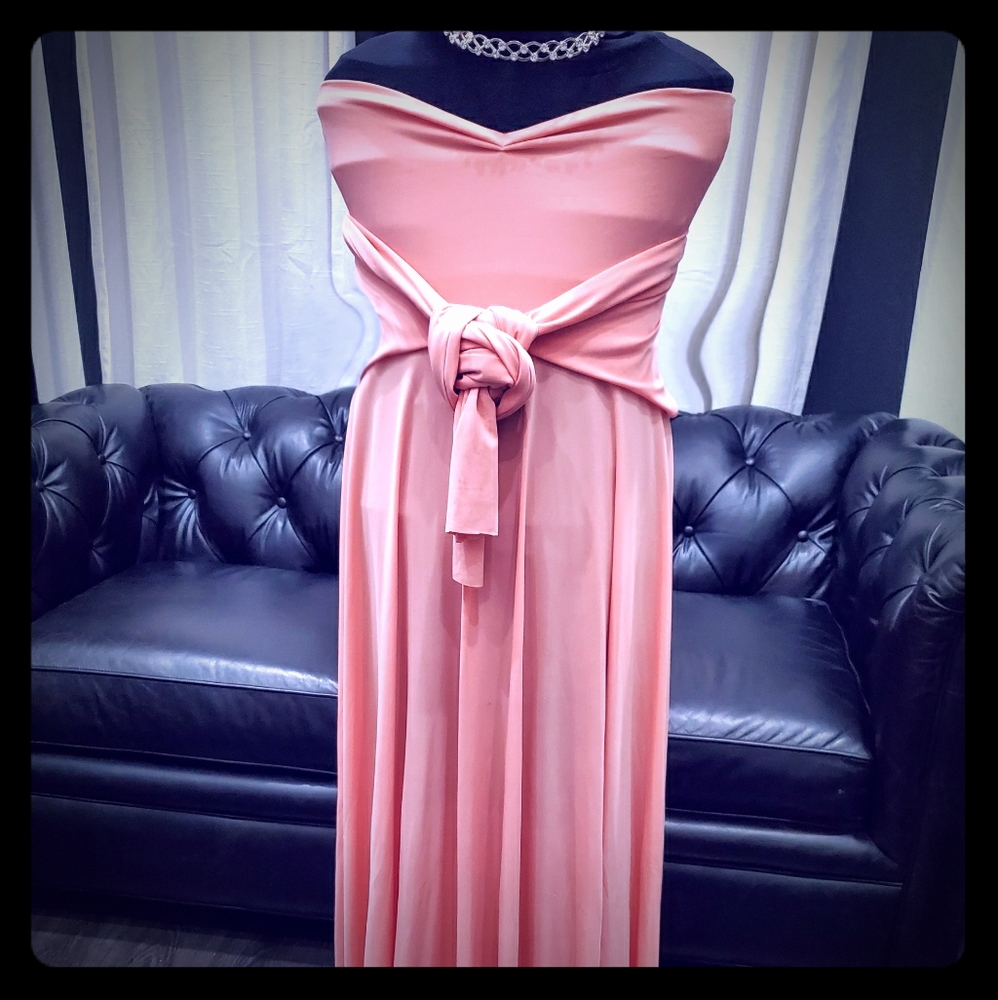 š„FREEš„$30Purchase Peach infinity wrapdress 1size - Picture 1 of 8
